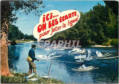 Cartes postales moderne Peche Pecheur
