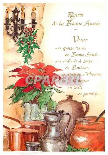 Cartes postales moderne Recette de la Bonne Annee
