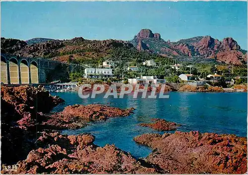 Cartes postales moderne Antheor Var Sur la Corniche d'Or Le Viaduc La Plage et le Cap Roux
