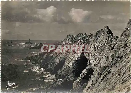 Cartes postales moderne La Bretagne Pointe du Raz et le Phare de la Vieille Finistere