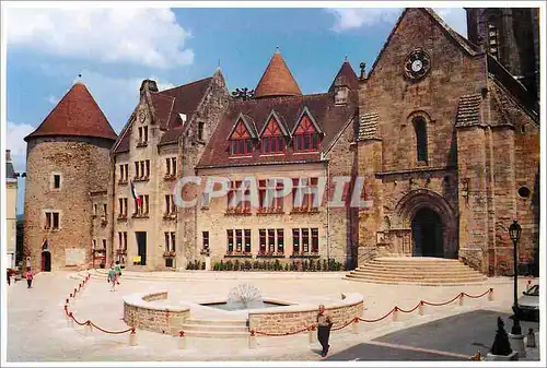 Cartes postales moderne Bourganeuf Creuse Place de l'Hotel de Ville