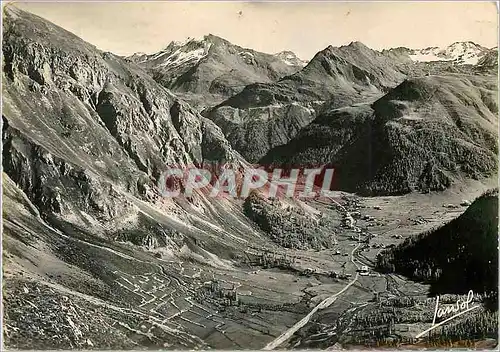 Cartes postales moderne Sur la Route du Col de l'Iseran Val d'Isere et la Tete de Solaise