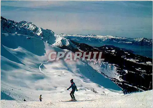 Cartes postales moderne Prapoutel Les Sept Laux Isere Panorama sur la Chaine de Belledonne et le Vercors