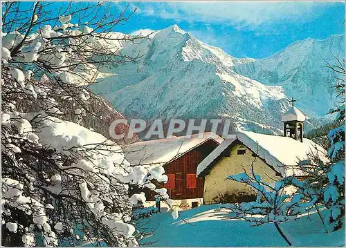 Cartes postales moderne Neige et Soleil Chapelle sous la neige