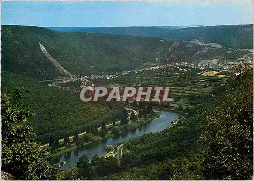Cartes postales moderne Les Ardennes Francaises Vallee de la Meuse Montherme Vue generale prise de la Roche Roma