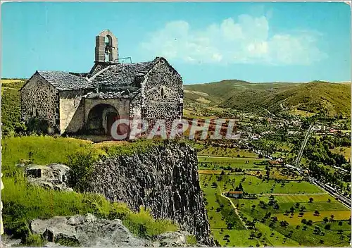 Moderne Karte Une vieille Chapelle romane surplombant orgueilleusement la plaine