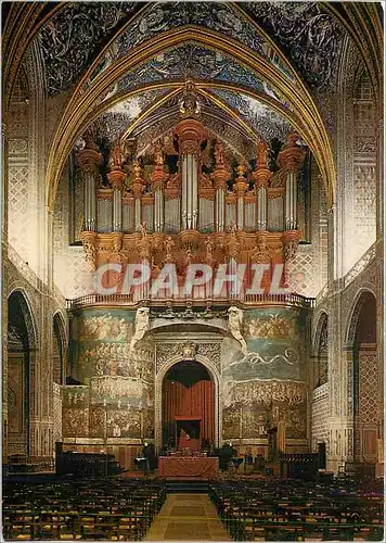 Cartes postales moderne Albi Interieur de la Basilique Ste Cecile La Voute Le Grand Orgue de C Moucherel