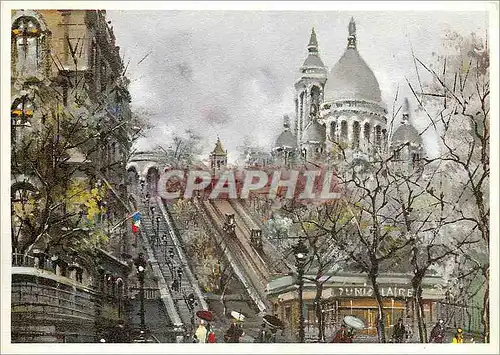 Cartes postales moderne Paris Sacre Coeur