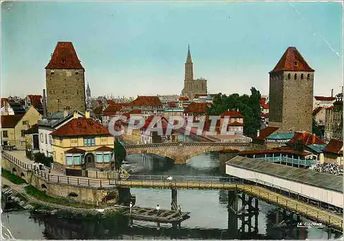 Moderne Karte Strasbourg Les ponts couverts