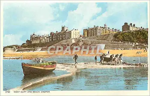 Cartes postales moderne West Cliff and Beach Cromer