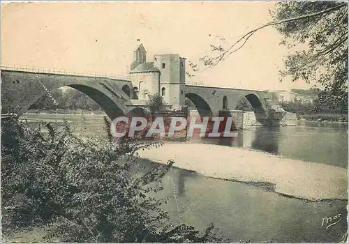 Moderne Karte Avignon Le Pont Saint Benezet