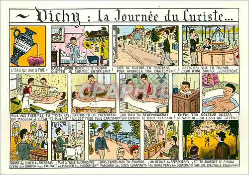 Moderne Karte Vichy La Journee du Luriste