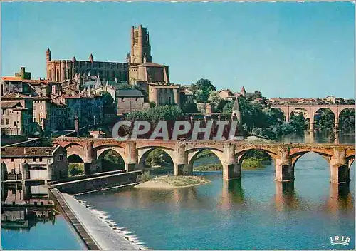 Cartes postales moderne Albi Tarn Le Pont Vieux sur le Tarn et la Basilique Sainte Cecile