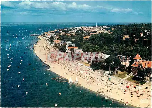 Cartes postales moderne Bassin d'Arcachon Le Moulleau Periere au fond Arcachon