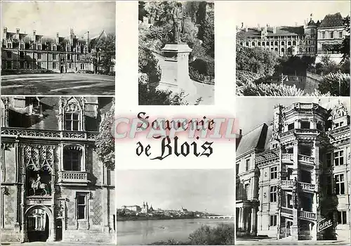 Moderne Karte Souvenir de Blois