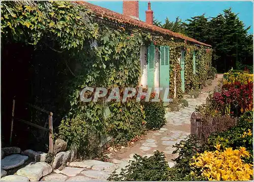 Cartes postales moderne Saint Vincent sur Jard Vendee Bel Ebat Maison de Clemenceau Facade sur le Jardin