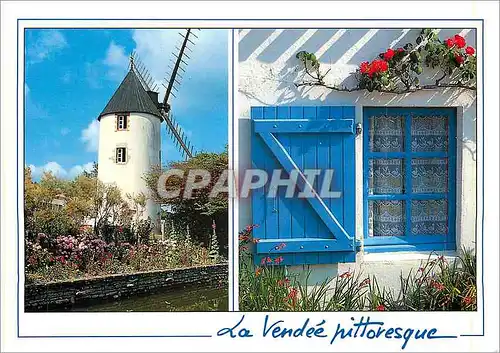 Cartes postales moderne La Vendee Pittoresque Moulin