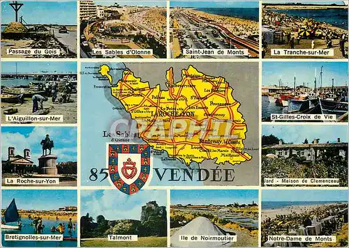 Cartes postales moderne Les Sables Vendee Passage du Gois Saint Jean de Monts La Tranche sur Mer