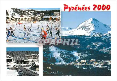 Moderne Karte Pyrenees Station de sports d'hiver