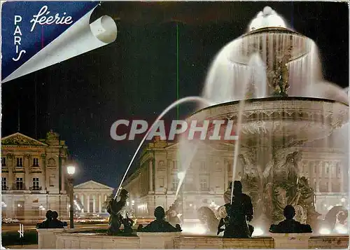 Cartes postales moderne Paris Feerie Place de la Concorde