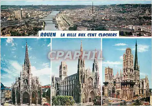 Cartes postales moderne Rouen La Ville aux cent Clochers