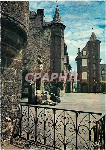 Cartes postales moderne Salers Cantal Ville ancienne La Maison de Flogeac et la maison de la Ronade