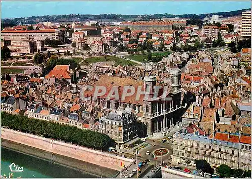 Moderne Karte Besancon Doubs Vue aerienne L'Eglise de la Madeleine La place Jouffroy