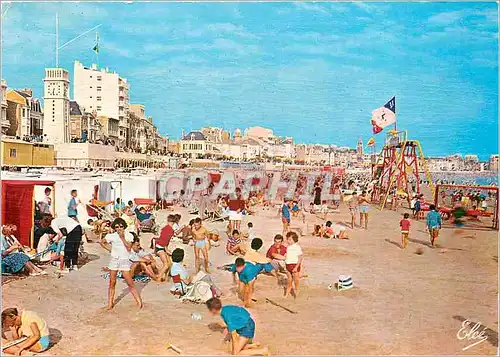 Moderne Karte Les Sables d'Olonne Vendee La Plage