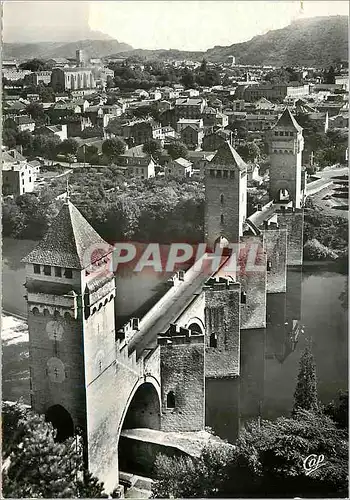 Moderne Karte Cahors Le Pont Valentre