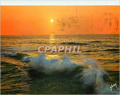 Cartes postales moderne Coucher de Soleil sur la Mer