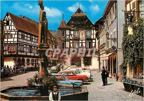 Cartes postales moderne Au pays des Cigognes Kaysersberg Haut Rhin Maison ancienne a pans de bois et oriel