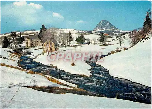 Moderne Karte Le Gerbier sous la neige