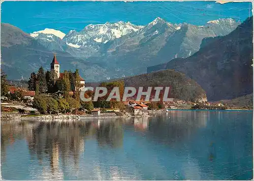 Cartes postales moderne Brienz mit Kirche Gwachtenhorn