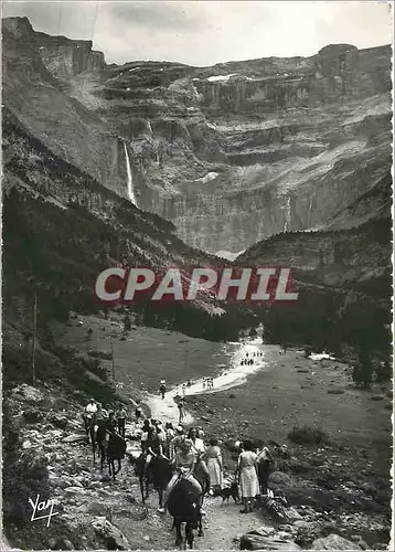 Cartes postales moderne Gavarnie Retour du Cirque Ane Mule
