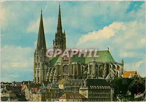Cartes postales moderne Les Merveilles de Chartres Eure et Loir La Cathedrale