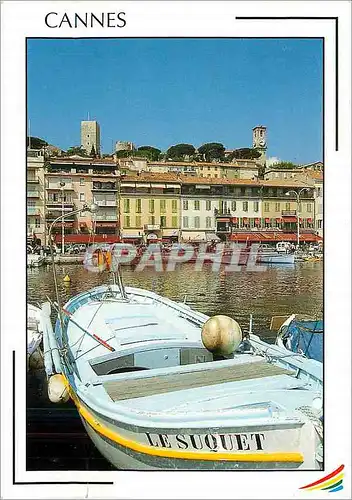 Moderne Karte Cannes Le Suquet