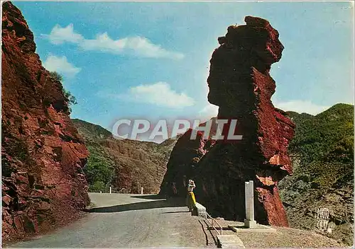 Moderne Karte Gorges de Daluis Alpes Maritimes La Gardienne des Gorges