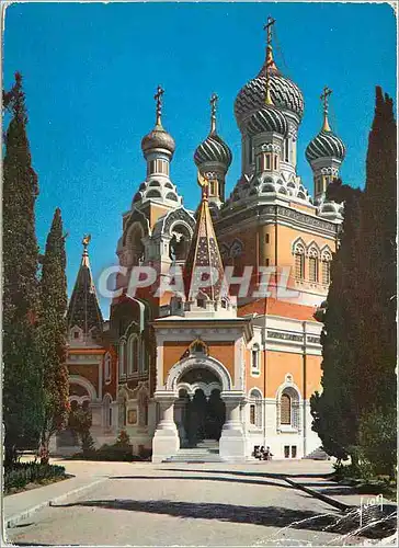 Cartes postales moderne La Cote d'Azur miracle de la nature Nice Alpes Maritimes Cathedrale orthodoxe russe