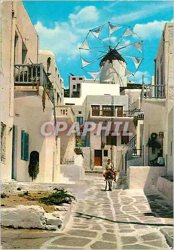 Cartes postales moderne Myconos Ruelle pittoresque Street