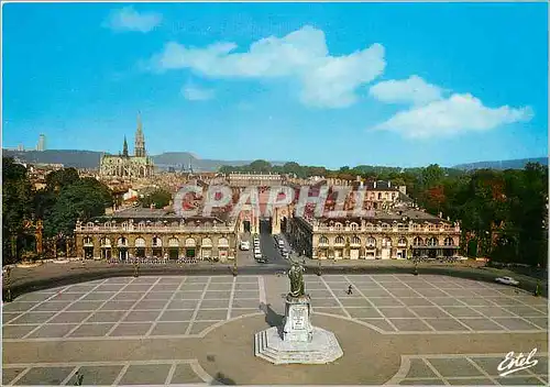 Moderne Karte Nancy Meurthe et Moselle La place Stanislas