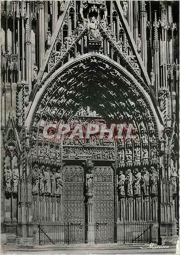 Cartes postales moderne Strasbourg La Cathedrale Portail Central