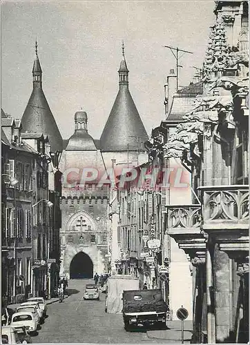 Moderne Karte Nancy La Grande rue vers La Porte de la Craffe