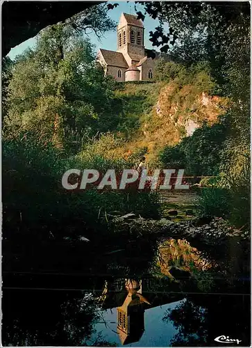 Moderne Karte St Ceneri le Gerel Orne L'Eglise avec le Pont et la riviere