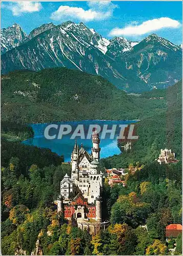 Cartes postales moderne Chateaux royales de Neuschwanstein et Hohenschwangau