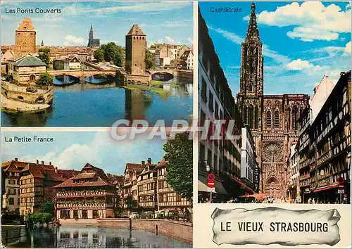 Moderne Karte Le Vieux Strasbourg