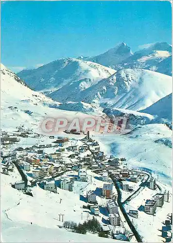 Moderne Karte Alpe d'Huez Vue generale et Grand Pic de la Meije