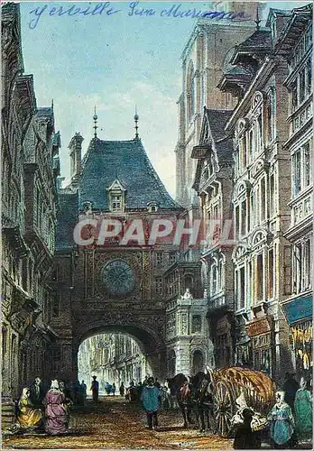 Cartes postales moderne Rouen du Temps Jadis La rue de la Grosse Horloge