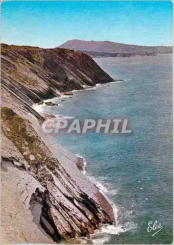 Cartes postales moderne La Falaise de la Cote Basque Au fond