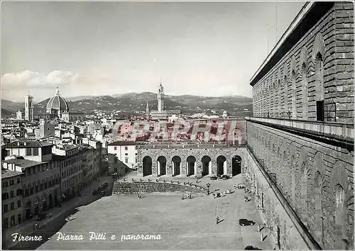 Cartes postales moderne Firenze Piazza Pitti e panorama