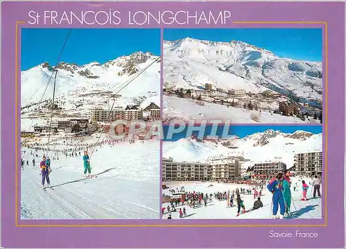 Moderne Karte St Francois Longchamp Savoie France